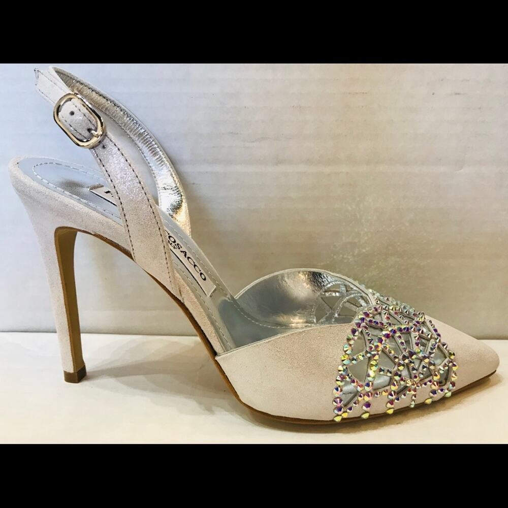 Hi heel silver sling back - Picture 1 of 4